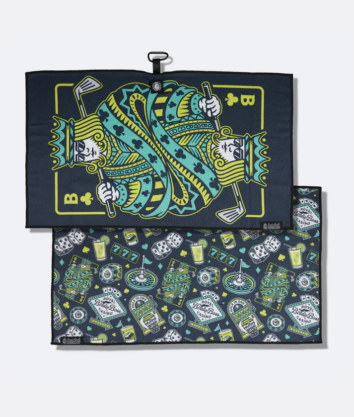 High Roller Blue - Magnetic Golf Towel