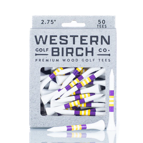 Western Birch Golf Company "Prowler" Signature Striped Golf Tee