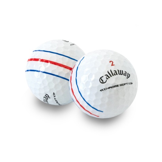 Used Callaway Chrome Soft X Triple Track Golf Balls - 1 Dozen