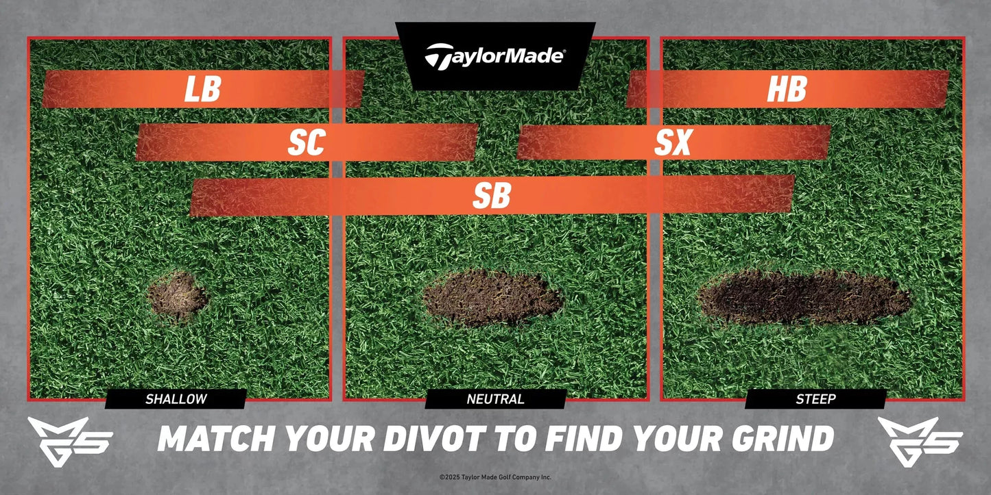 TaylorMade Milled Grind 5 Wedge - Satin Chrome