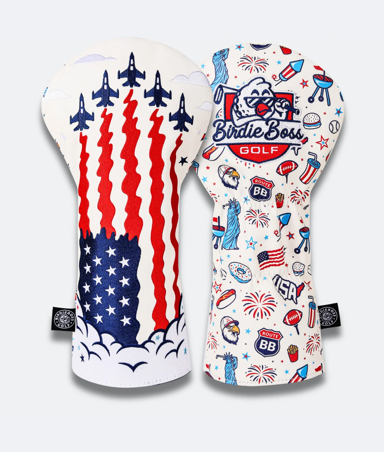 USA White - Driver Head Cover - BirdieBoss