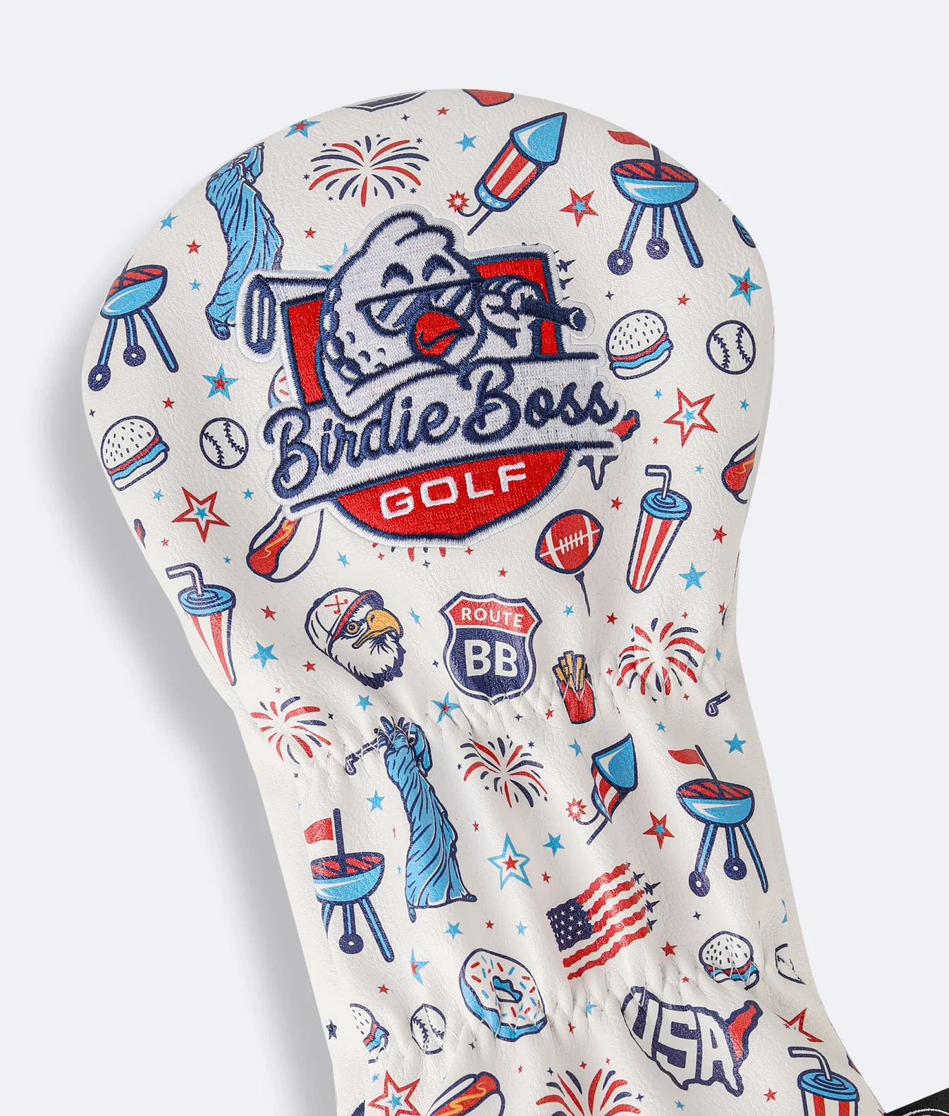 USA White - Driver Head Cover - BirdieBoss