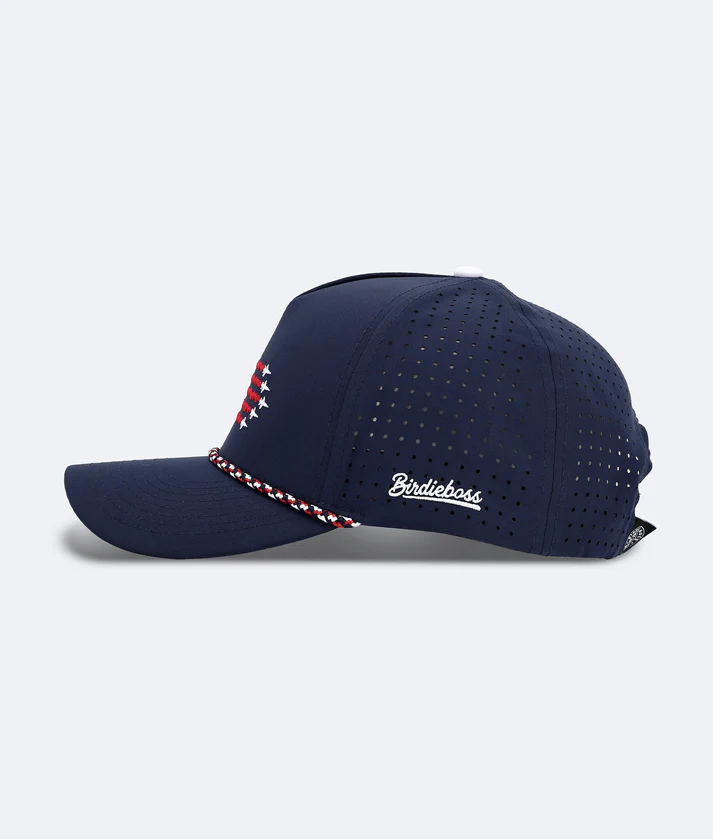 USA Flag Hat - Navy - BirdieBoss