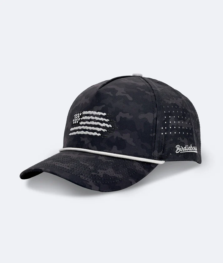USA Hat - Black Camo - BirdieBoss