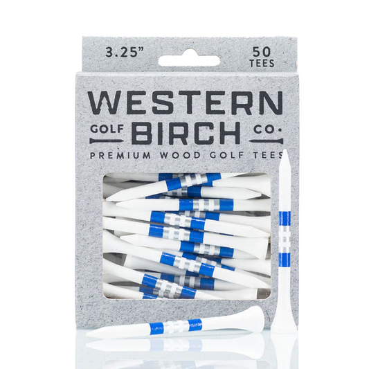 Western Birch Golf Company "Chevelle" 3.25" Signature Striped Golf Tee